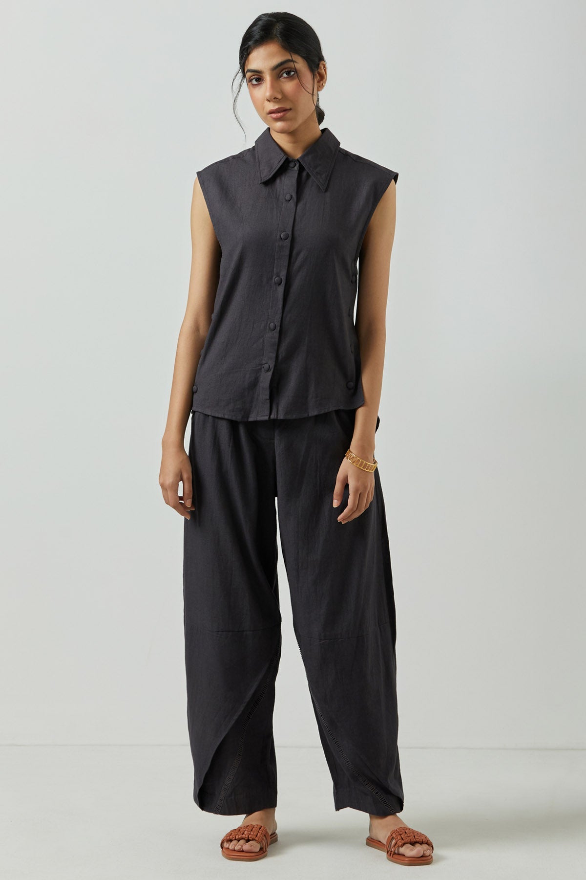 Buy Markkah Studio High Waist Layered Pants for Women Online at ScrollnShops